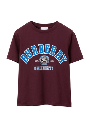 Burberry Kids Stretch-Cotton Graphic Print T-Shirt (6-24 Months)