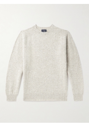 Drake's - Brushed Virgin Shetland Wool Sweater - Men - Gray - S