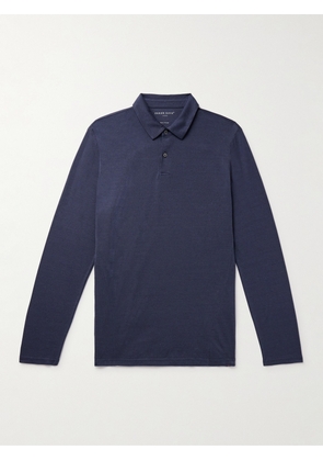 Derek Rose - Ramsay 2 Slim-Fit Stretch Cotton-Blend Piqué Polo Shirt - Men - Blue - S