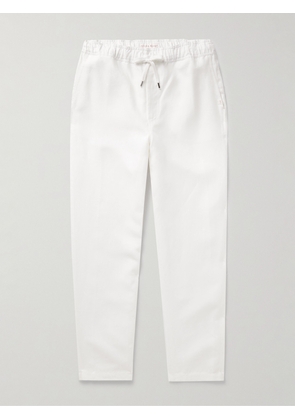 Derek Rose - Sydney 1 Slim-Fit Linen Drawstring Trousers - Men - White - S