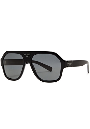 Dolce & Gabbana Aviator-style Sunglasses - Black Grey
