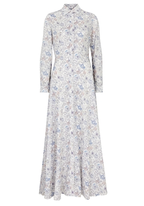 Evi Grintela Juliette Floral-print Cotton Maxi Dress - Ivory - XS