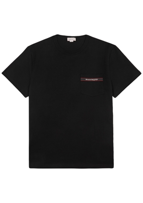 Alexander Mcqueen Tape Cotton T-shirt - Black - XL