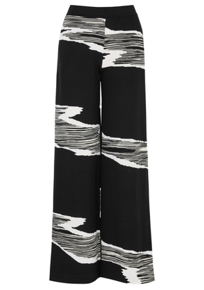 Missoni Space-dye Intarsia Wool Trousers - Black - 12