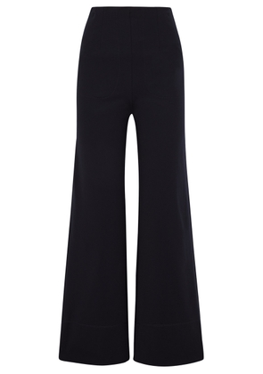 High Extraordinary Stretch-jersey Trousers - Navy - 10