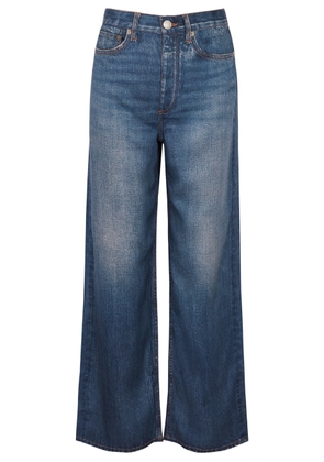 Rag & Bone Liquid Miramar Jeans-print Trousers - Blue - W27