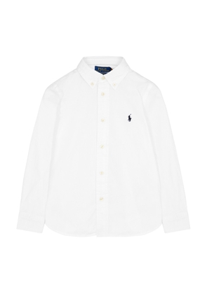 Polo Ralph Lauren Kids Logo-embroidered Cotton-poplin Shirt (3-6 Years) - White - 4 Years