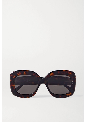 Alaïa - Oversized Square-frame Tortoiseshell Acetate Sunglasses - One size