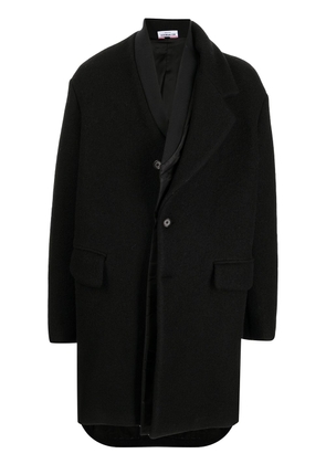 Gcds single breasted coat - Black