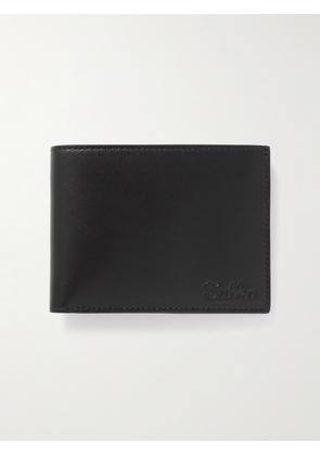 Sulka - Logo-Debossed Leather Billfold Wallet - Men - Black