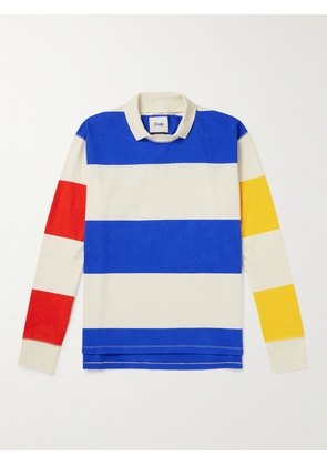Drake's - Colour-Block Cotton-Jersey Polo Shirt - Men - Blue - S