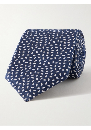 Canali - 8cm Silk-Jacquard Tie - Men - Blue
