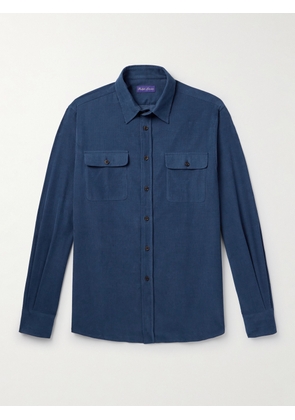Ralph Lauren Purple Label - Cotton-Corduroy Shirt - Men - Blue - S