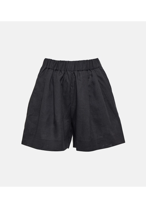 Asceno Zurich wide-leg linen shorts