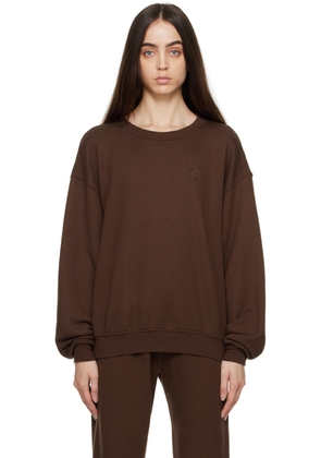 ÉTERNE Brown Oversized Sweatshirt