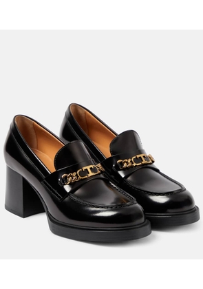 Tod's Leather loafer pumps