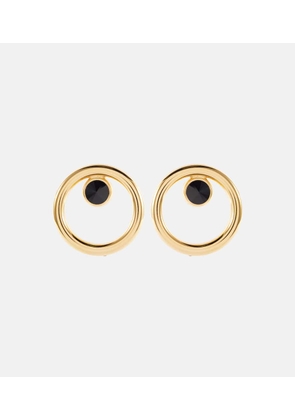 Alessandra Rich Embellished hoop clip-on earrings