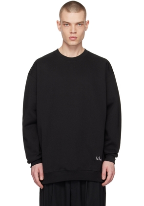 N.Hoolywood Black Embroidered Sweatshirt