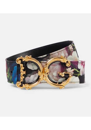 Dolce&Gabbana DG Girls 40mm floral satin belt