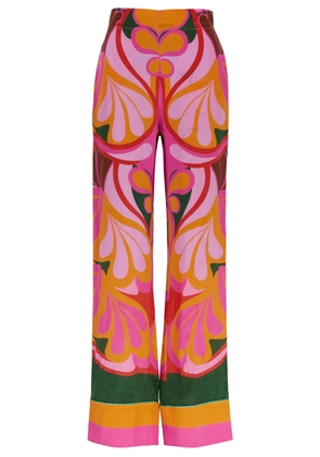 Borgo DE Nor Havana Printed Satin Trousers - Multicoloured - 6 (UK6 / XS)