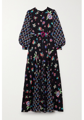 Diane von Furstenberg - Elliot Belted Printed Lenzing Ecovero™-blend Satin And Chiffon Maxi Dress - Purple - US0,US2,US4,US6,US8,US10,US12,US14