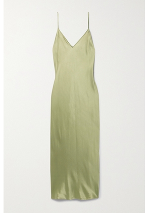 Joseph - Clea Silk-satin Midi Dress - Green - FR34,FR36,FR38,FR40,FR42,FR44