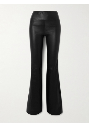 SPRWMN - Leather Flared Pants - Black - x small,small,medium,large