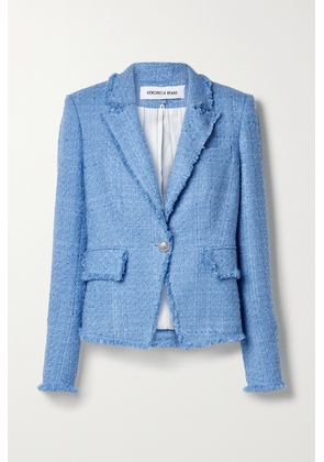 Veronica Beard - Hosanna Dickey Frayed Cotton-blend Tweed Blazer - Blue - US0,US2,US4,US6,US8,US10,US12,US14