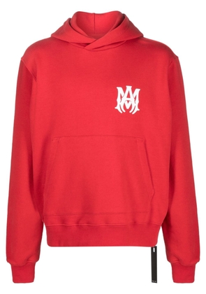 AMIRI logo-print cotton hoodie - Red