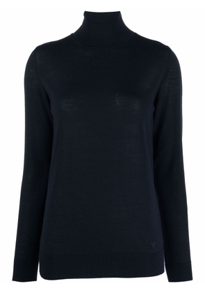 Emporio Armani roll-neck knitted jumper - Blue