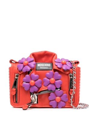 Moschino floral jacket design shoulder bag - Red