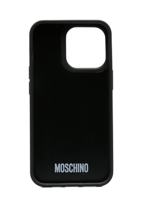 Moschino graphic-print iPhone 13 Pro case - Blue