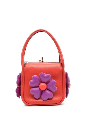 Moschino floral design mini tote bag - Red