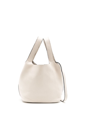 Lenny Niemeyer open-top leather bucket bag - White