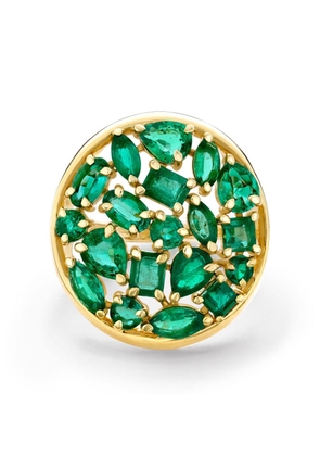 House of Meraki 18kt yellow gold Esmerald emerald ring