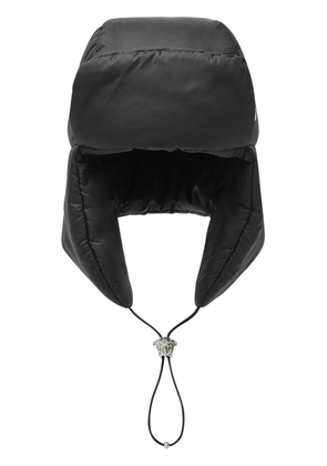 Versace drawstring-fastening padded ski hat - Black
