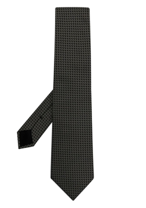 Givenchy patterned-jacquard silk tie - Black