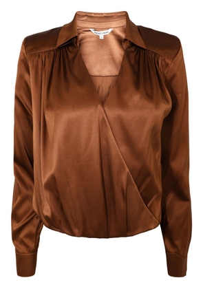 Veronica Beard Rozik silk-blend blouse - Brown