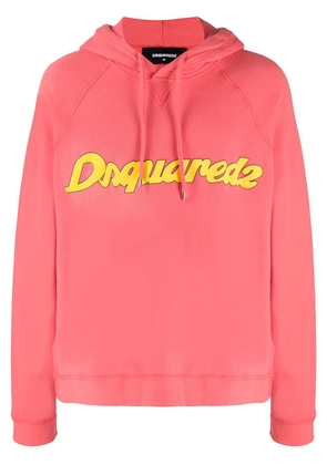 Dsquared2 logo-print hooded sweatshirt - Pink