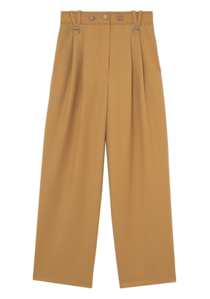 SJYP pleated high-waist trousers - Yellow