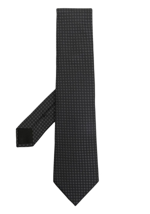 Givenchy geometric-pattern print silk tie - Black