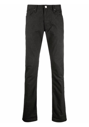Emporio Armani mid-rise slim-fit jeans - Black