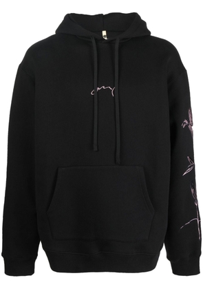 OAMC floral-embroidered cotton sweatshirt - Black