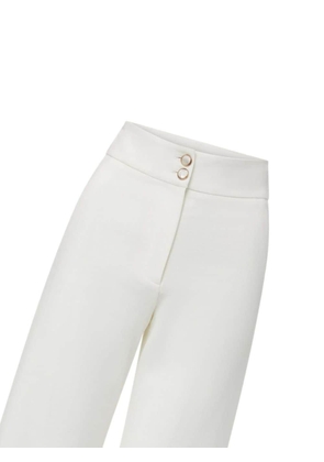 Veronica Beard Jeanne high-waisted cropped trousers - WHITE