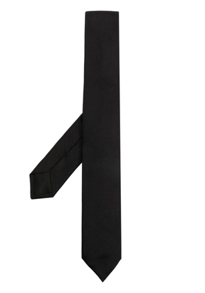 Givenchy logo-print silk tie - Black