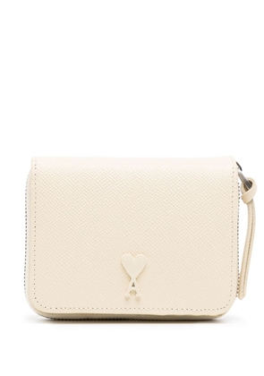 AMI Paris Ami de Coeur leather wallet - White