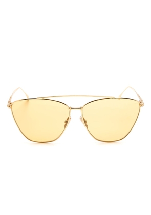 Fendi Eyewear cat-eye frame sunglasses - Gold