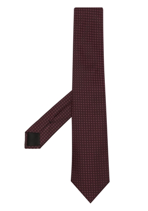 Givenchy patterned-jacquard silk tie - Red