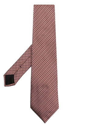 Givenchy abstract-print silk tie - Pink