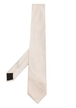 Givenchy graphic-pattern silk tie - Neutrals